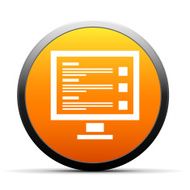 Computer icon on a round button N6