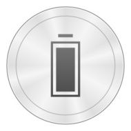 Battery icon on a round button N5