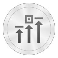Logistics icon on a round button N53
