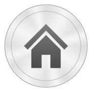 Home icon on a round button N43