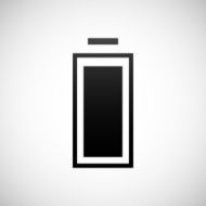 Battery icon on a white background N2