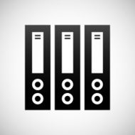 Computer Server icon on a white background N2
