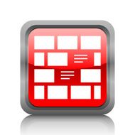 Wall icon on a square button N22