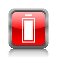 Battery icon on a square button N3