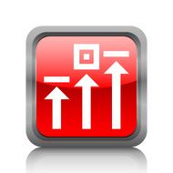 Logistics icon on a square button N24