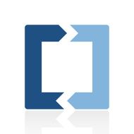 Chevron Chart icon on a white background N43