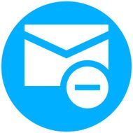 Email icon on a round button N5