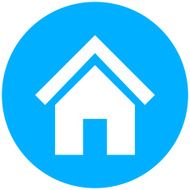 Home icon on a round button N44