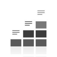 Bar Graph icon on a white background N112