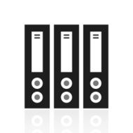 Computer Server icon on a white background N4