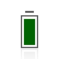Battery icon on a white background N5