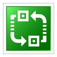 Conveyor icon on a square button N19