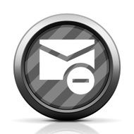 Email icon on a round button N6