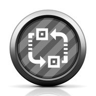 Conveyor icon on a round button N43