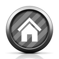 Home icon on a round button N45