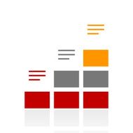 Bar Graph icon on a white background N114