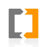 Chevron Chart icon on a white background N44