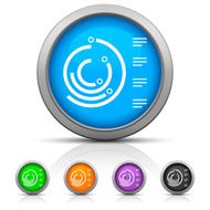 Radial Bar Graph icon on round buttons