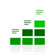 Bar Graph icon on a white background N115