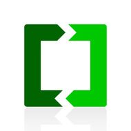 Chevron Chart icon on a white background N46