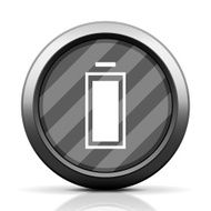 Battery icon on a round button N7