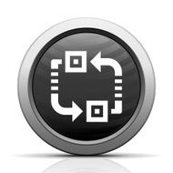 Conveyor icon on a round button N45