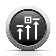 Logistics icon on a round button N56