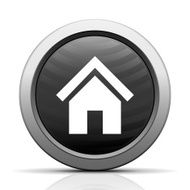 Home icon on a round button N46