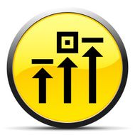 Logistics icon on a round button N57
