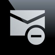 Email icon on a black background N2