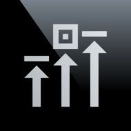 Logistics icon on a black background N13