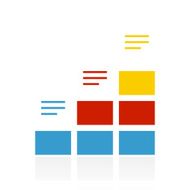 Bar Graph icon on a white background N116