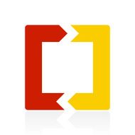 Chevron Chart icon on a white background N47