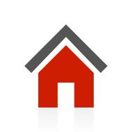Home icon on a white background N35