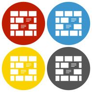 Wall icon on circle buttons N11