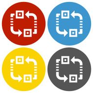 Conveyor icon on circle buttons N9