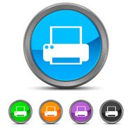 Computer Printer icon on circle buttons N2