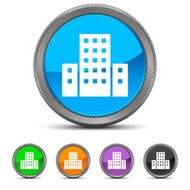 Office Building icon on circle buttons N15