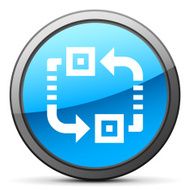 Conveyor icon on a round button N47