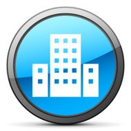 Office Building icon on a round button N75