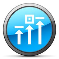 Logistics icon on a round button N58