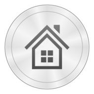 Home icon on a round button N49