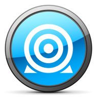 Target icon on a round button N68