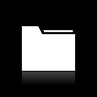 Folder icon on a black background