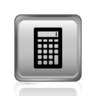 Calculator icon on a square button