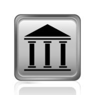 Bank icon on a square button N34