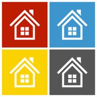Home icon on square buttons N13