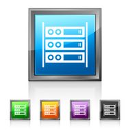 Computer Server icon on square buttons N4