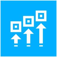 Logistics icon on a blue background N8