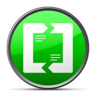Chevron Chart icon on a round button N74